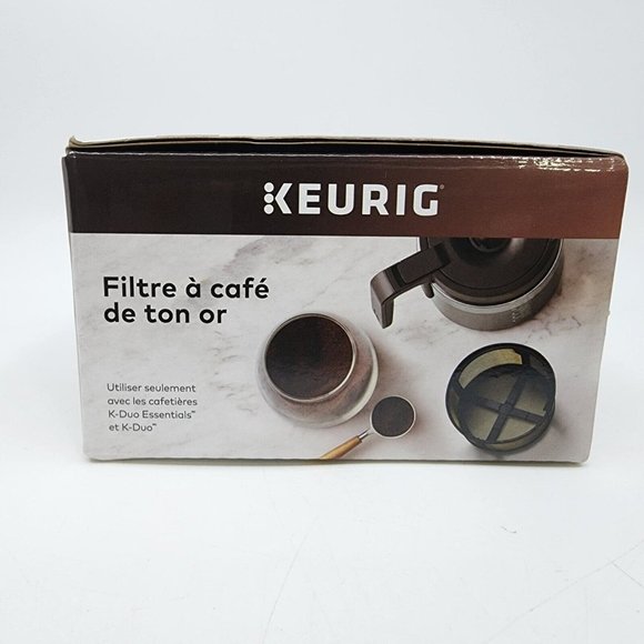 Keurig Gold Tone Mesh Coffee Filter Basket for K-Duo Essentials & K-Duo Brewers - Picture 2 of 9